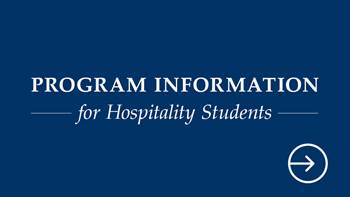 Program Information for Hospitality Students