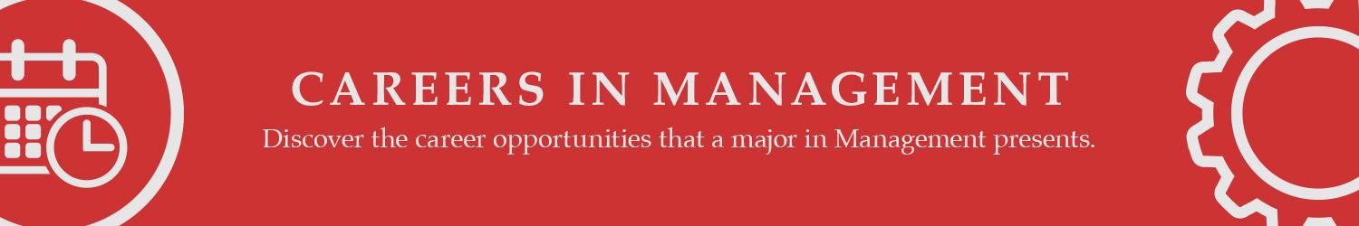 Career opportunities for a Major in Management