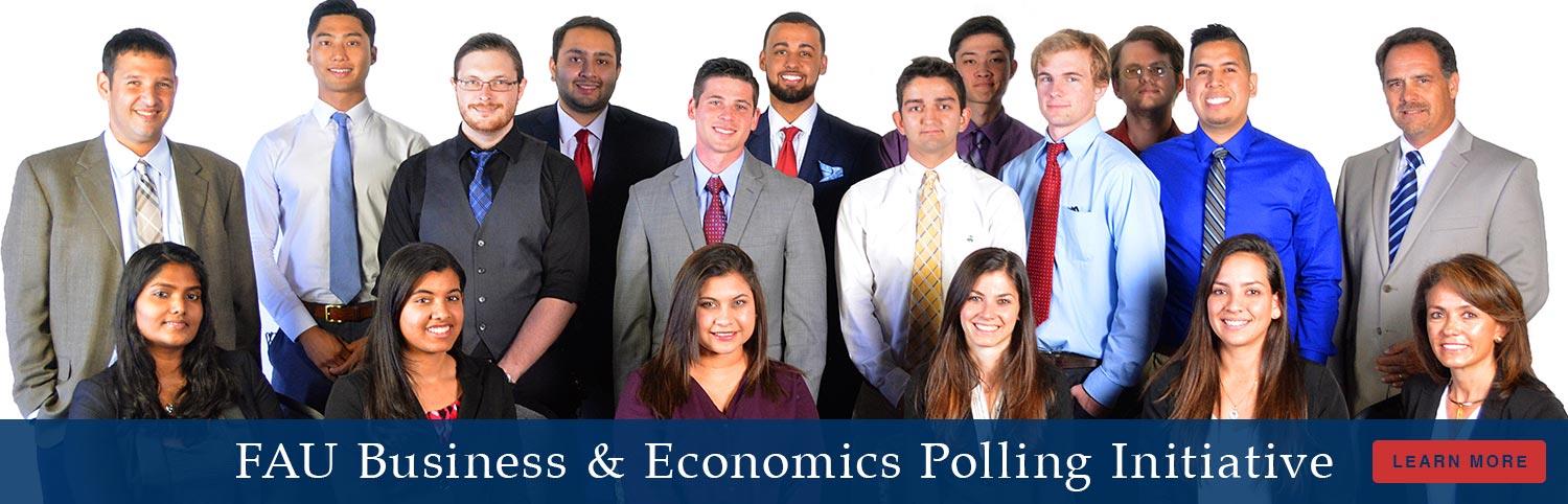 FAU Business and Economics Polling Initiative group photo