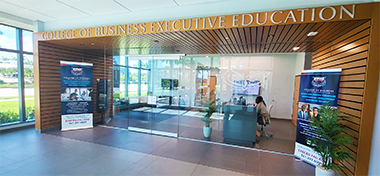 Florida Atlantic University Executive Education lobby entrance