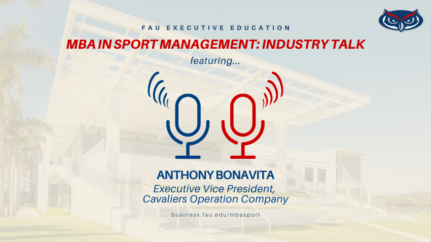 Anthony Bonavita MBA in Sport Management Industry Talk Thumbnail Cover