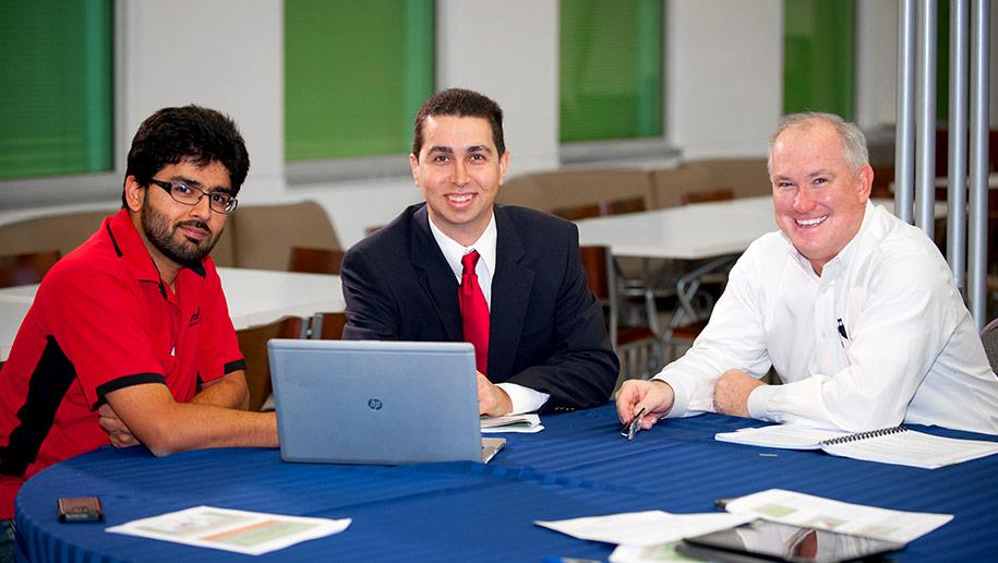 Students discussing admission for a Major in Finance