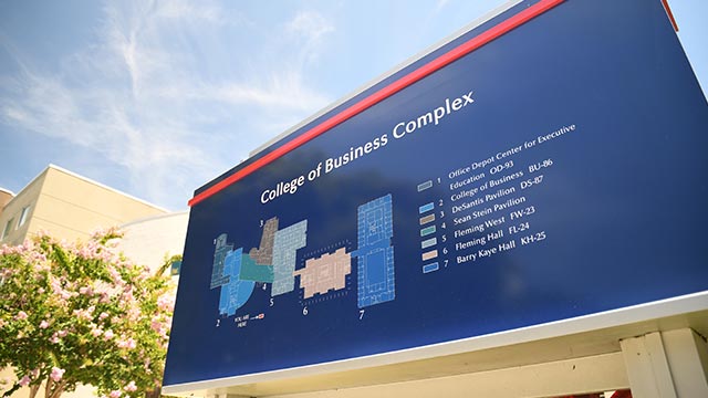 FAU College of Business Signage