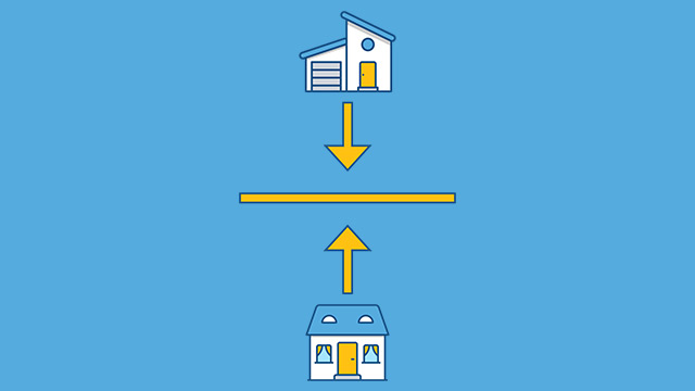 Median home prices illustration
