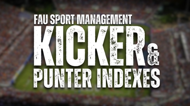 FAU Kicker and Punter Indexes