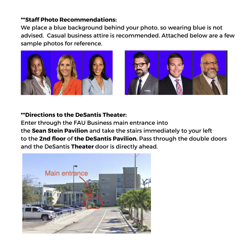 Faculty/Staff Photo Information