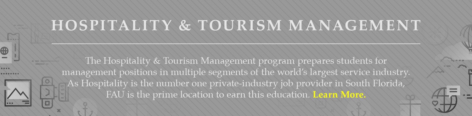 Hospitality and Tourism Management mission statement leading to the Hospitality and Tourism Management page