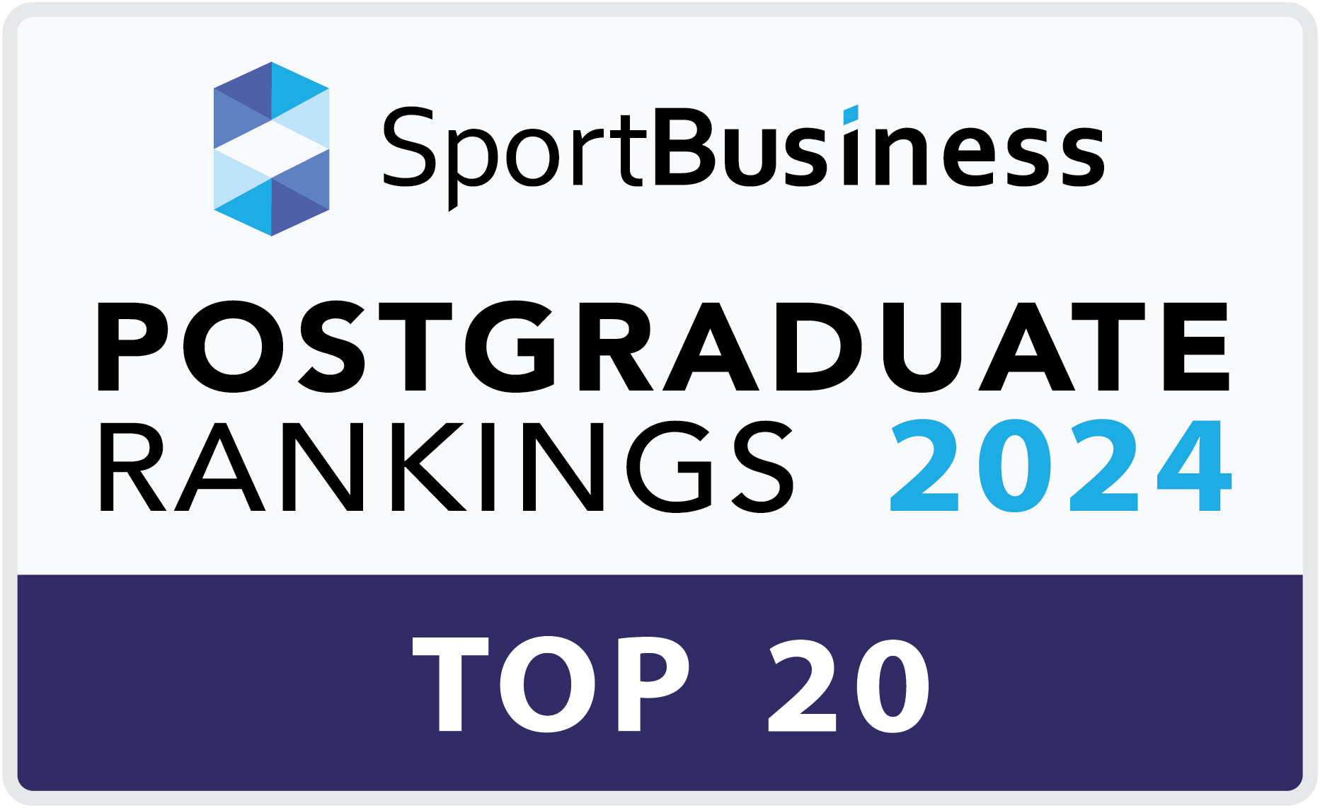 Logo for Top-20 in the world for MBA in Sport Management Program according to SportBusiness