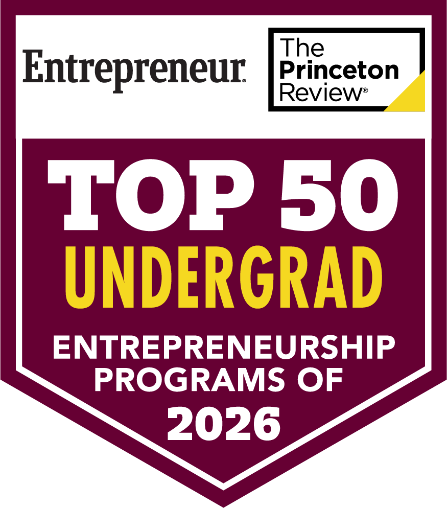 Logo for Princeton Review Entrepreneur - FAU is Top 50 in Entrepreneurship